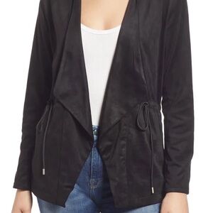 Blank NYC Black Women's Trench Coat